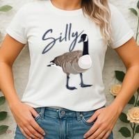 Canadian Silly Goose Funny Cute Bird Hunter Gift Animal Great Gift Women's T-Shirt thumb 2