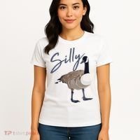 Canadian Silly Goose Funny Cute Bird Hunter Gift Animal Great Gift Women's T-Shirt thumb 4