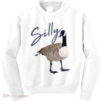 Canadian Silly Goose Funny Cute Bird Hunter Gift Animal Great Gift Kids Sweatshirt thumb 0