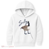 Canadian Silly Goose Funny Cute Bird Hunter Gift Animal Great Gift Kids Hoodie thumb 0