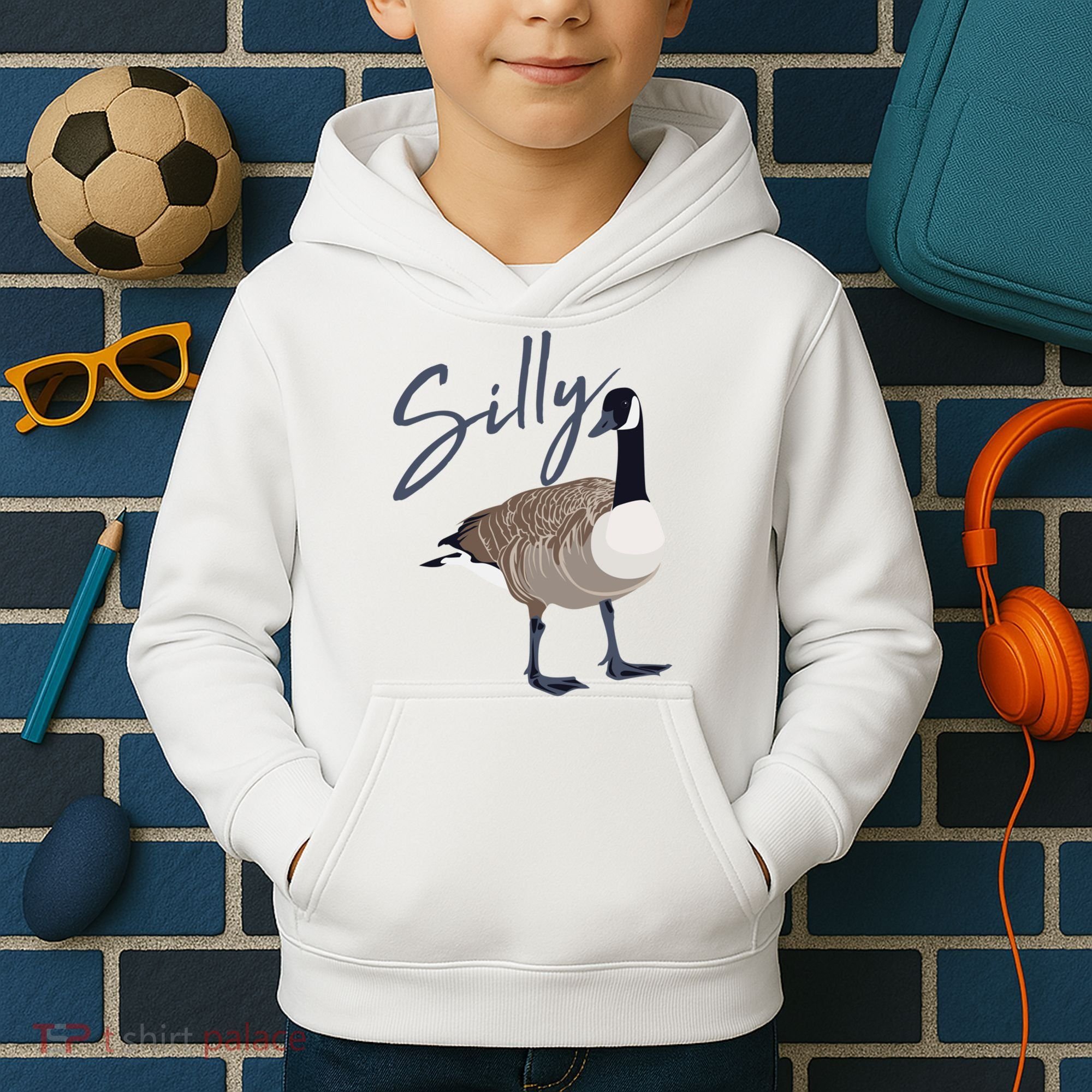 Canadian Silly Goose Funny Cute Bird Hunter Gift Animal Great Gift Kids Hoodie