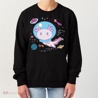 Cute Space Galaxy Astronaut Axolotl Women's Sweatshirt thumb 0