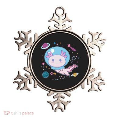 Cute Space Galaxy Astronaut Axolotl Ornament