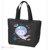 Cute Space Galaxy Astronaut Axolotl Tote Bag thumb 3