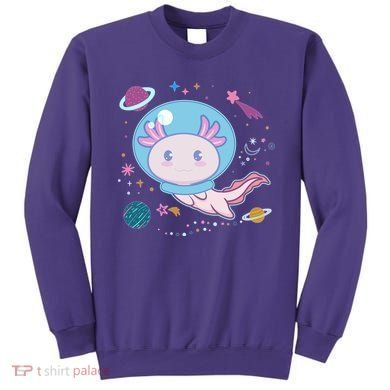 Cute Space Galaxy Astronaut Axolotl Sweatshirt