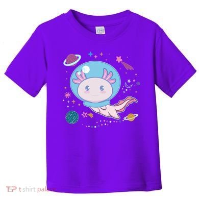 Cute Space Galaxy Astronaut Axolotl Toddler T-Shirt