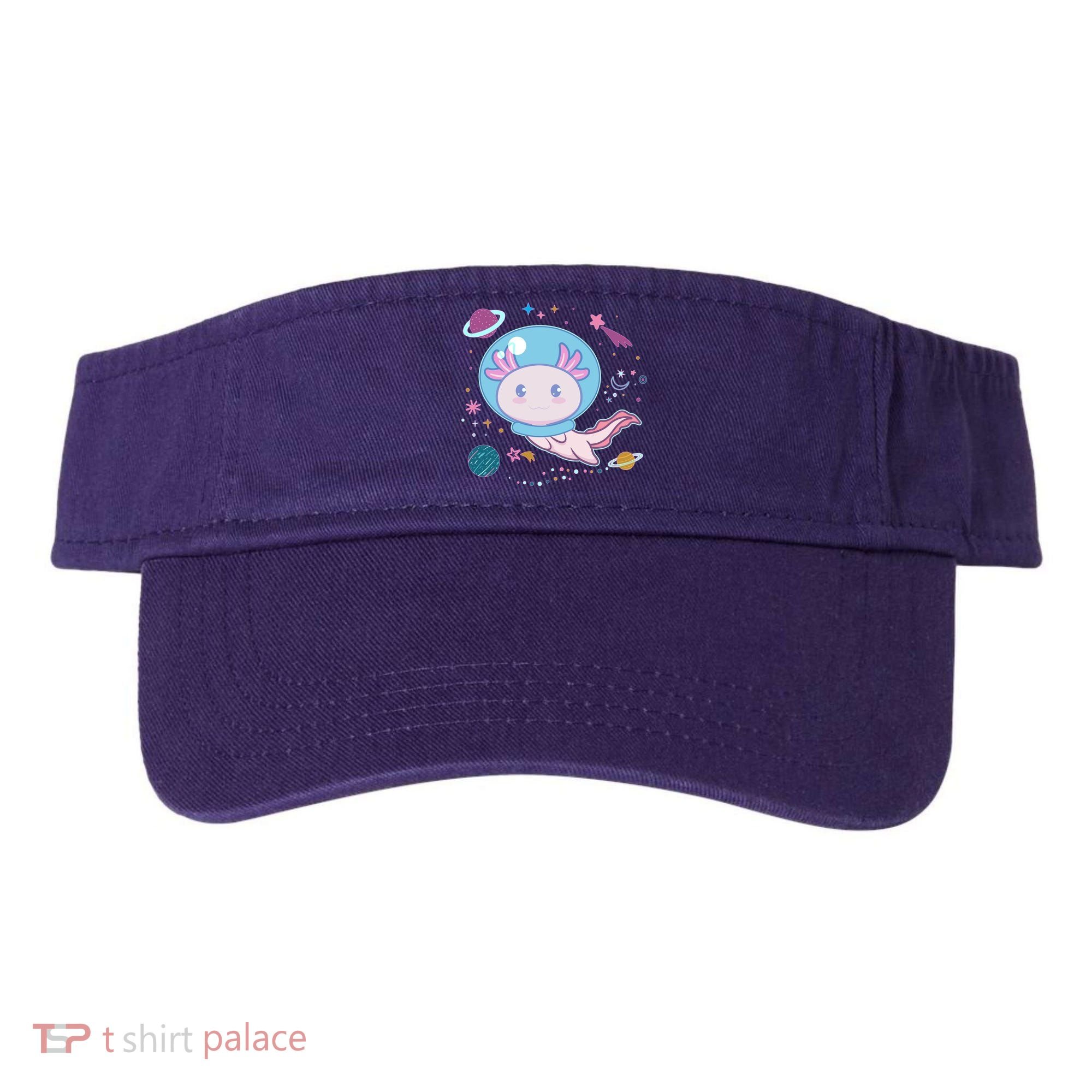 Cute Space Galaxy Astronaut Axolotl Visor