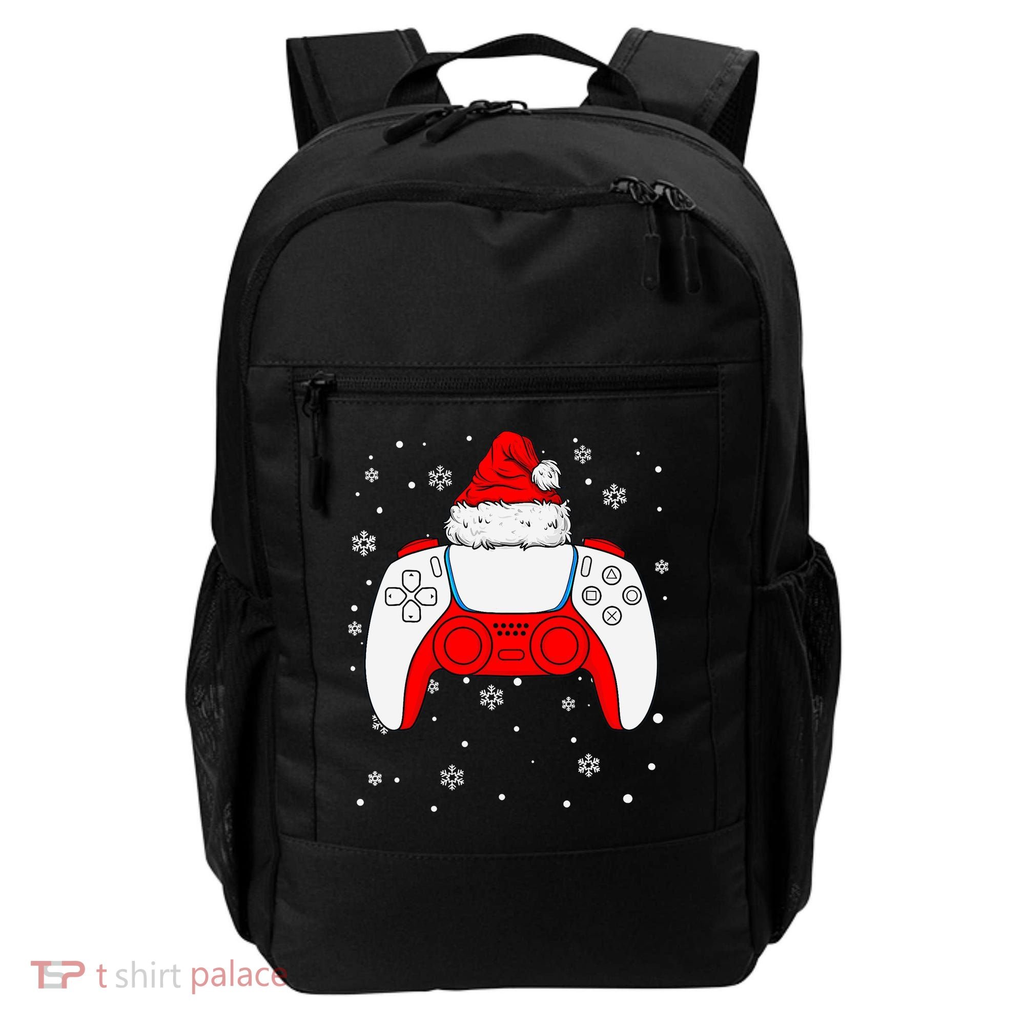Christmas Santa Gamer Controller Boys Teens Gaming Xmas Backpack