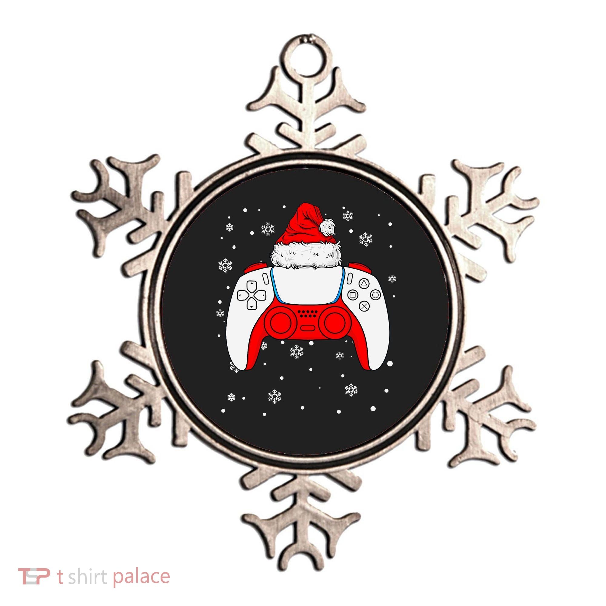 Christmas Santa Gamer Controller Boys Teens Gaming Xmas Ornament
