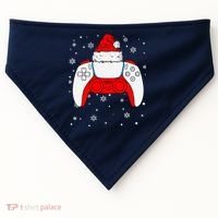 Christmas Santa Gamer Controller Boys Teens Gaming Xmas USA-Made Doggie Bandana thumb 0