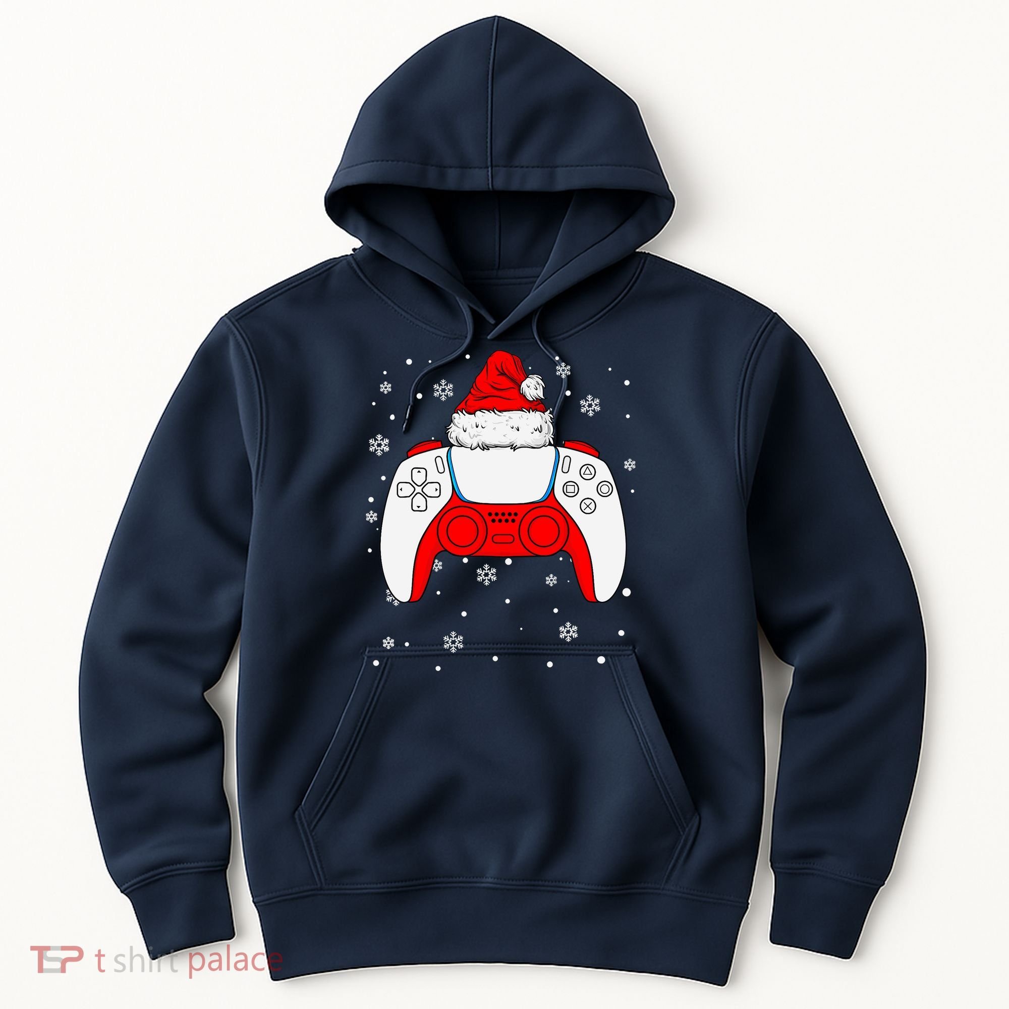 Christmas Santa Gamer Controller Boys Teens Gaming Xmas Hoodie