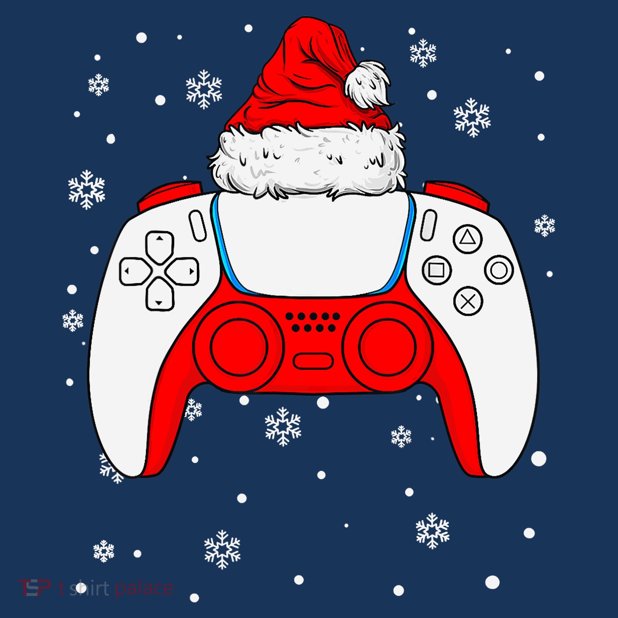 Christmas Santa Gamer Controller Boys Teens Gaming Xmas Hoodie