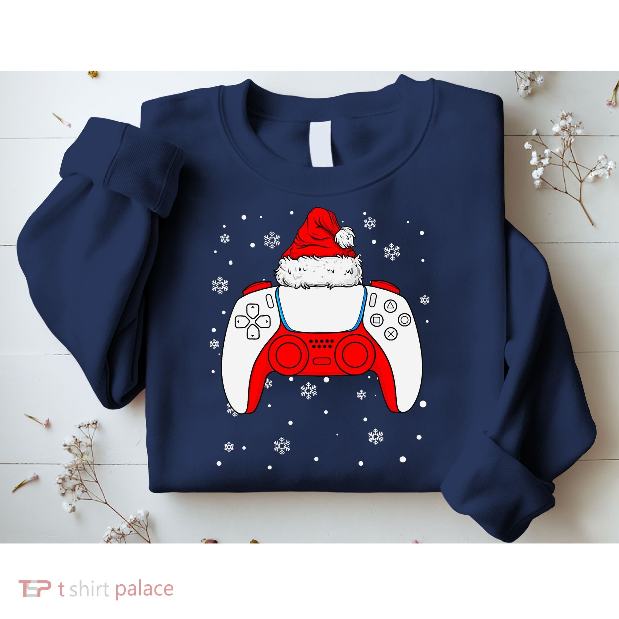 Christmas Santa Gamer Controller Boys Teens Gaming Xmas Sweatshirt