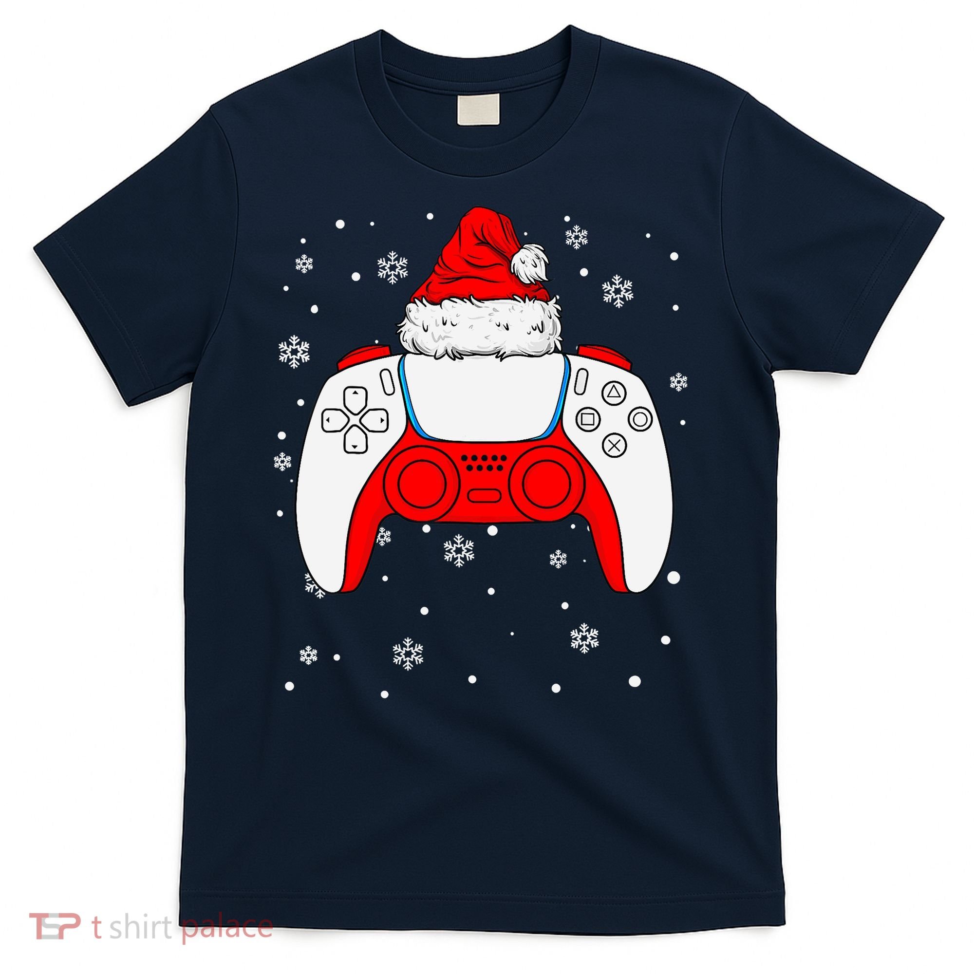 Christmas Santa Gamer Controller Boys Teens Gaming Xmas T-Shirt