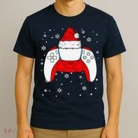 Christmas Santa Gamer Controller Boys Teens Gaming Xmas T-Shirt thumb 3