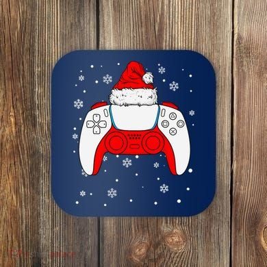 Christmas Santa Gamer Controller Boys Teens Gaming Xmas Coaster