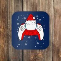 Christmas Santa Gamer Controller Boys Teens Gaming Xmas Coaster thumb 0