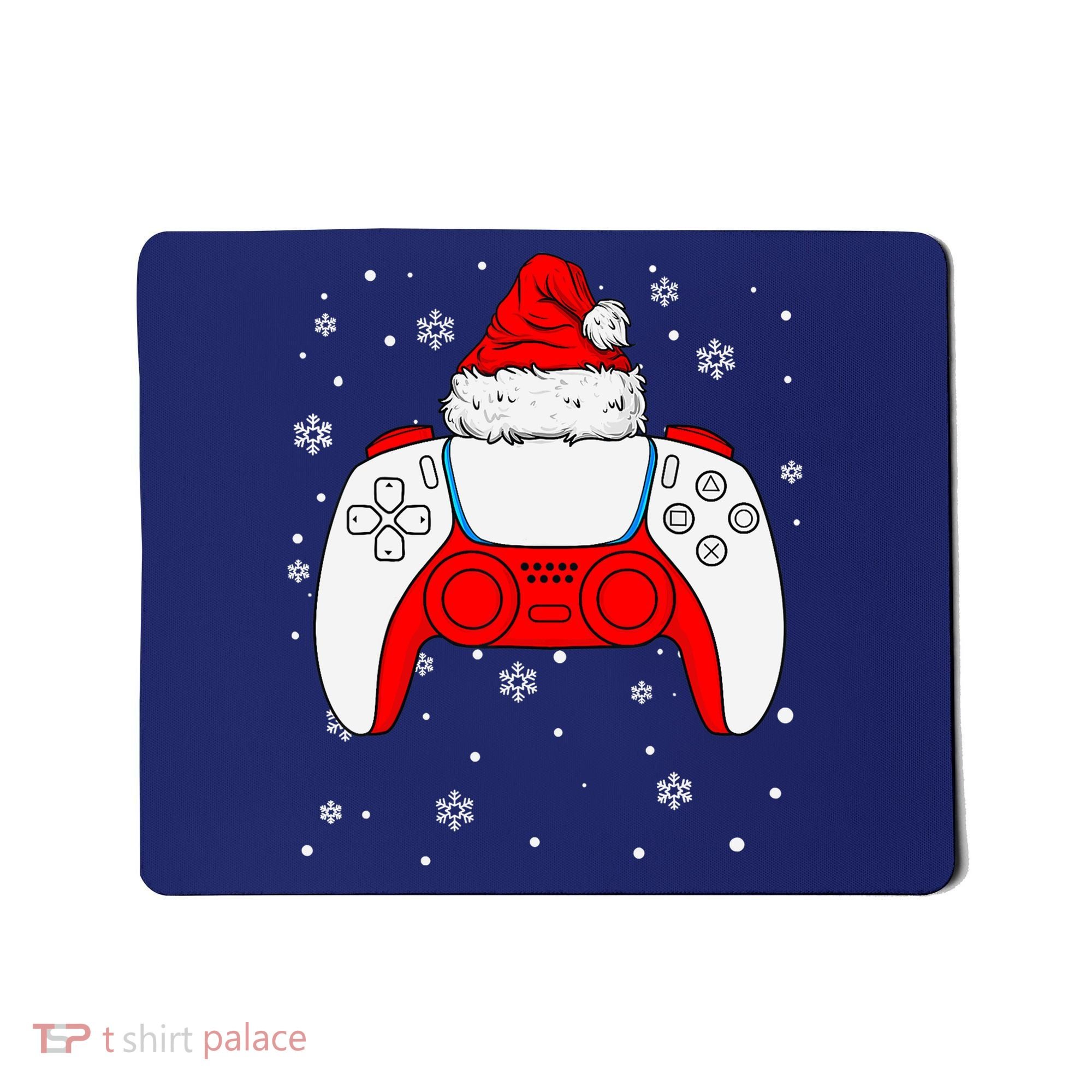 Christmas Santa Gamer Controller Boys Teens Gaming Xmas Mousepad
