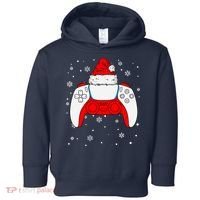 Christmas Santa Gamer Controller Boys Teens Gaming Xmas Toddler Hoodie thumb 0