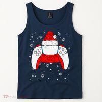 Christmas Santa Gamer Controller Boys Teens Gaming Xmas Tank Top thumb 2