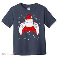 Christmas Santa Gamer Controller Boys Teens Gaming Xmas Toddler T-Shirt thumb 0