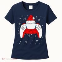 Christmas Santa Gamer Controller Boys Teens Gaming Xmas Women's T-Shirt thumb 0