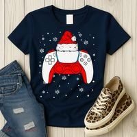 Christmas Santa Gamer Controller Boys Teens Gaming Xmas Women's T-Shirt thumb 3