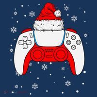 Christmas Santa Gamer Controller Boys Teens Gaming Xmas Women's T-Shirt thumb 6