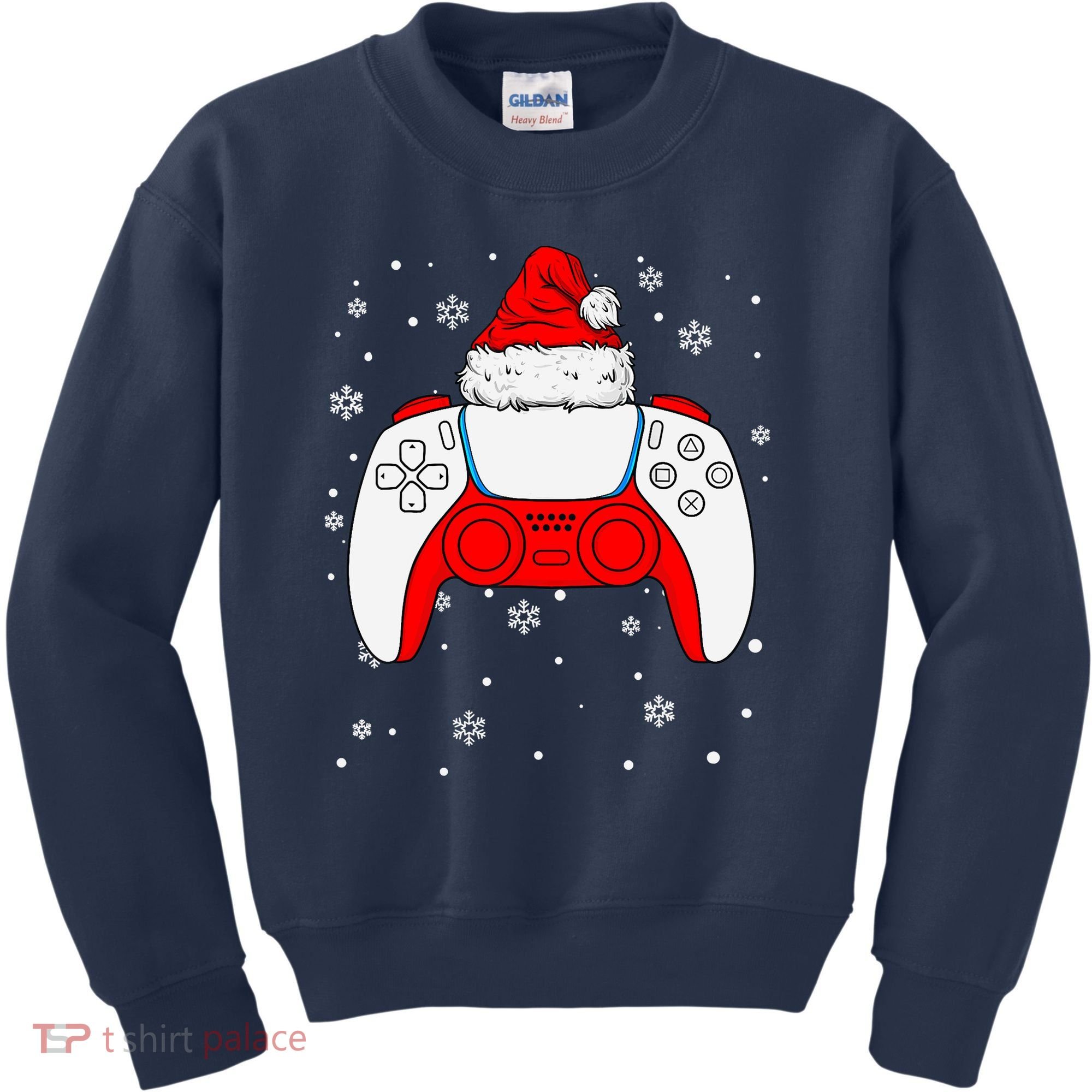 Christmas Santa Gamer Controller Boys Teens Gaming Xmas Kids Sweatshirt