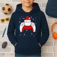 Christmas Santa Gamer Controller Boys Teens Gaming Xmas Kids Hoodie thumb 2