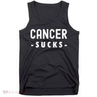 Cancer Sucks Gift Hooded Cancer Gift Tank Top thumb 0