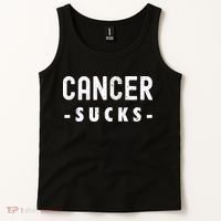 Cancer Sucks Gift Hooded Cancer Gift Tank Top thumb 2