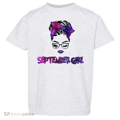 Cute September Girl Toddler T-Shirt