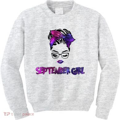 Cute September Girl Kids Sweatshirt