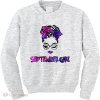 Cute September Girl Kids Sweatshirt thumb 0