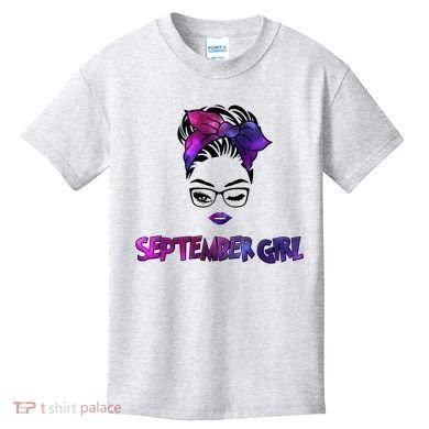 Cute September Girl Kids T-Shirt