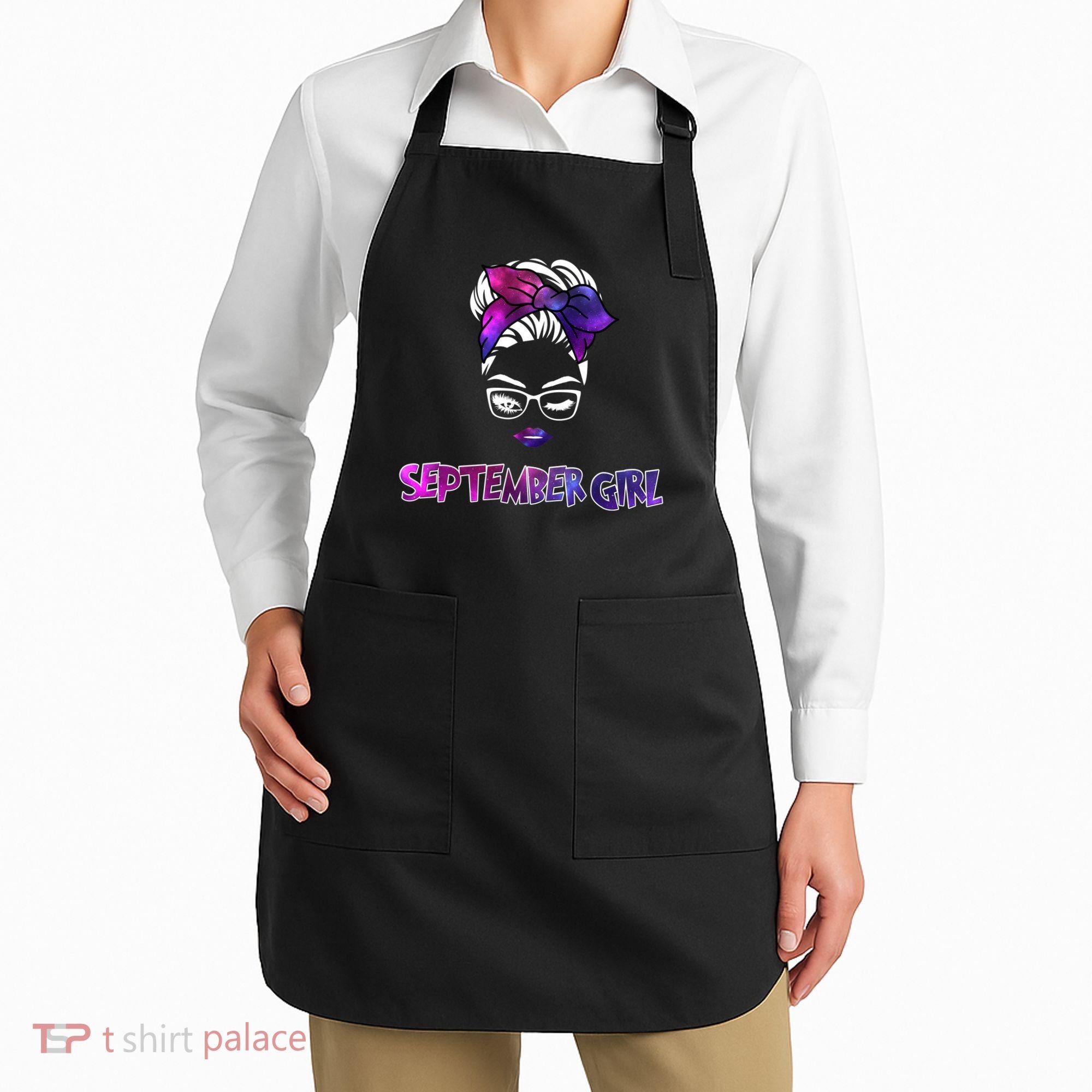 Cute September Girl Apron