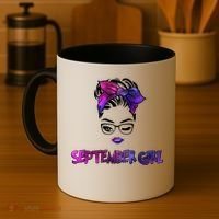 Cute September Girl Coffee Mug thumb 4