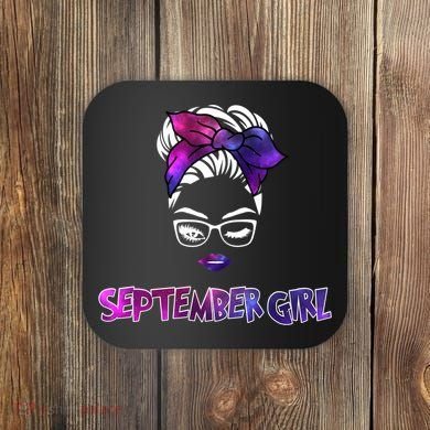 Cute September Girl Coaster