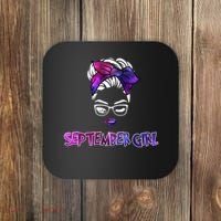 Cute September Girl Coaster thumb 0