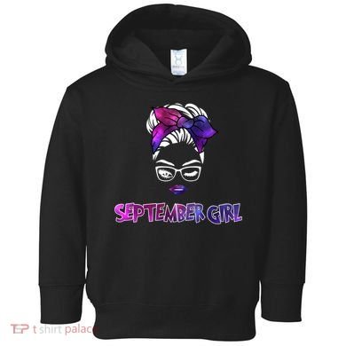 Cute September Girl Toddler Hoodie