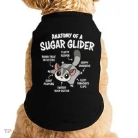 Cute Sugar Glider Lover Doggie Tank thumb 0
