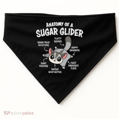 Cute Sugar Glider Lover USA-Made Doggie Bandana