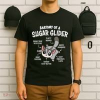 Cute Sugar Glider Lover T-Shirt thumb 6