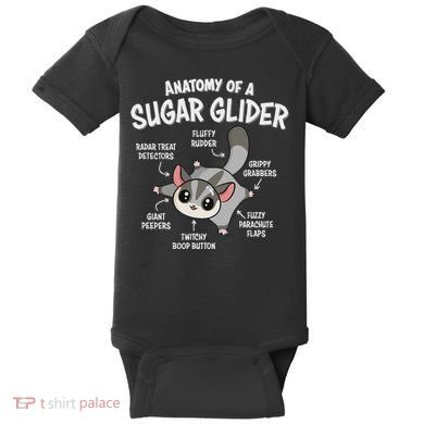 Cute Sugar Glider Lover Baby Bodysuit