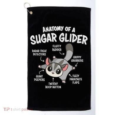 Cute Sugar Glider Lover Golf Towel