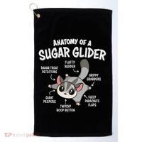 Cute Sugar Glider Lover Golf Towel thumb 0
