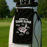 Cute Sugar Glider Lover Golf Towel thumb 2