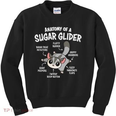 Cute Sugar Glider Lover Kids Sweatshirt