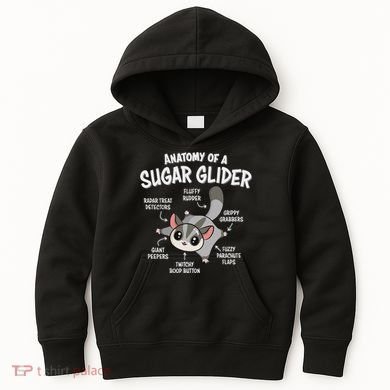 Cute Sugar Glider Lover Kids Hoodie